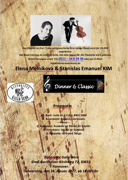 Dinner & Classic 26.01.2017